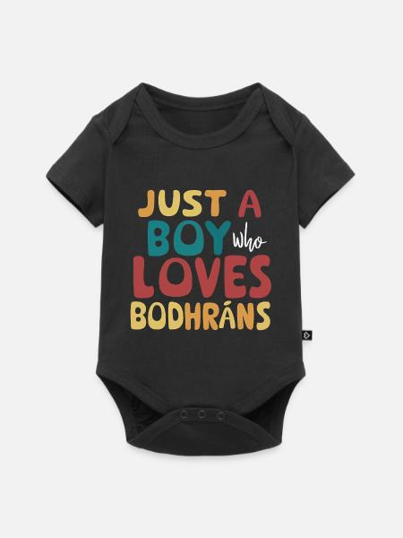 Bodhran - Baby Premium Kurzarmbody - Schwarz