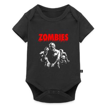 ZOMBIES - Retro Comic - Horror Halloween Gift - Baby Premium short-sleeve bodysuit - black - Front