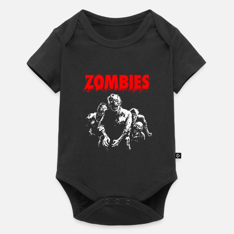 ZOMBIES - Retro Comic - Horror Halloween Geschenk - Baby Premium Kurzarmbody - Schwarz