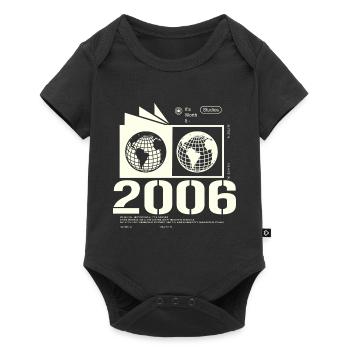 Jahrgang 2006 Retro Geburtstag Geschenk 2006 - Baby Premium Kurzarmbody - Schwarz - Vorne