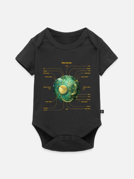 Himmelsscheibe - Baby Premium Kurzarmbody - Schwarz