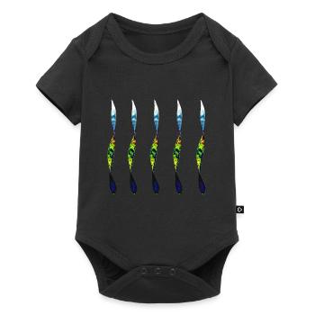 twisted pair - Baby Premium short-sleeve bodysuit - black - Front