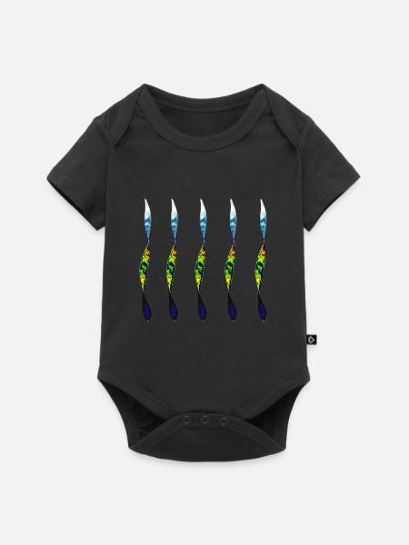 twisted pair - Baby Premium short-sleeve bodysuit - black