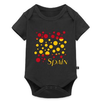 spain - Baby Premium Kurzarmbody - Schwarz - Vorne