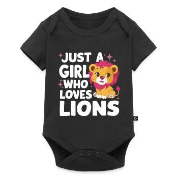 Lion Lion Animal Africa - Baby Premium short-sleeve bodysuit - black - Front