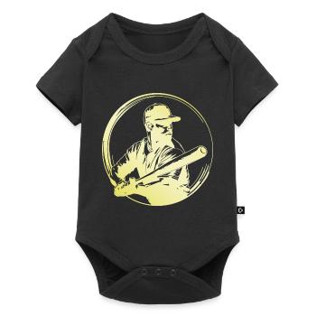 Homme de baseball - Body à manches courtes Premium Bébé - noir - Devant