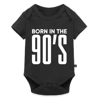 90s 90s Retro Gift - Baby Premium short-sleeve bodysuit - black - Front