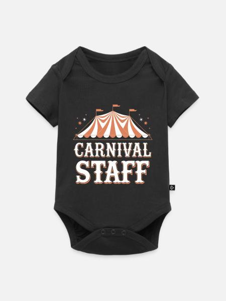 Zirkus Fasching Karneval - Baby Premium Kurzarmbody - Schwarz