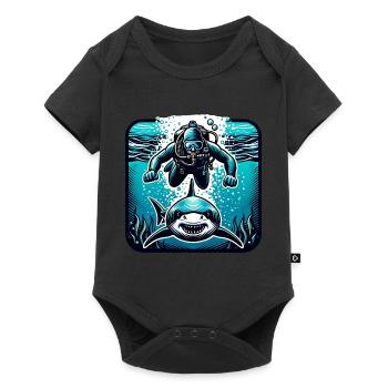 Diving Divers - Baby Premium short-sleeve bodysuit - black - Front
