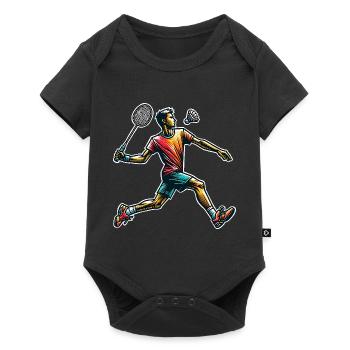 Badminton - Body à manches courtes Premium Bébé - noir - Devant