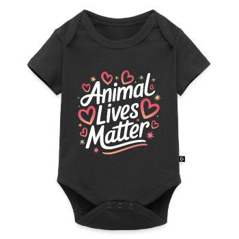 Végétarien Végétalien Végétarien Végétarien - Body à manches courtes Premium Bébé - noir - Devant
