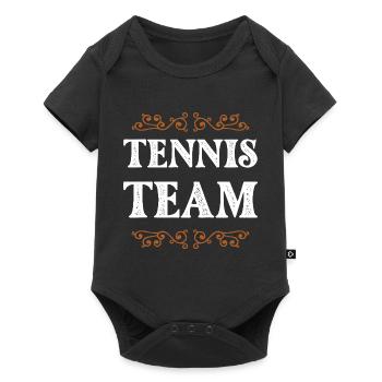 Équipe de tennis - Body à manches courtes Premium Bébé - noir - Devant
