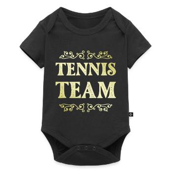 Équipe de tennis - Body à manches courtes Premium Bébé - noir - Devant