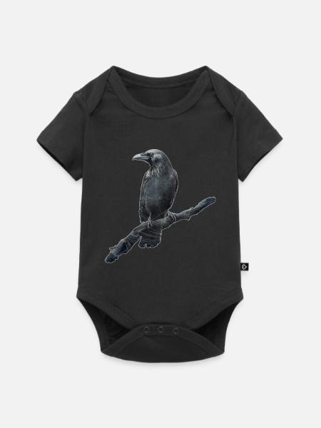 Rabe - Baby Premium Kurzarmbody - Schwarz