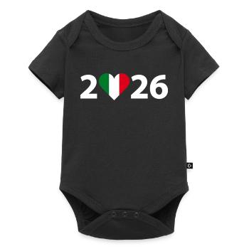 I love Italy 2026, Italy 2026 - Baby Premium short-sleeve bodysuit - black - Front