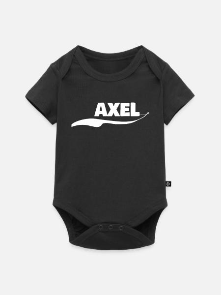 Geschenk Axel - Baby Premium Kurzarmbody - Schwarz