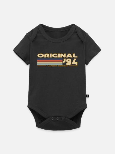 1994 - Baby Premium Kurzarmbody - Schwarz