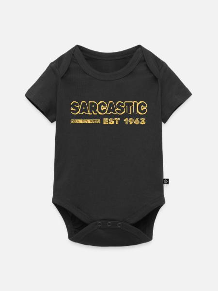 Sarkasmus 1963 - Baby Premium Kurzarmbody - Schwarz