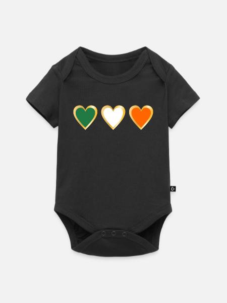 Irland - Baby Premium Kurzarmbody - Schwarz