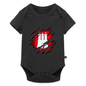 Hamburg in me - Baby Premium short-sleeve bodysuit - black - Front