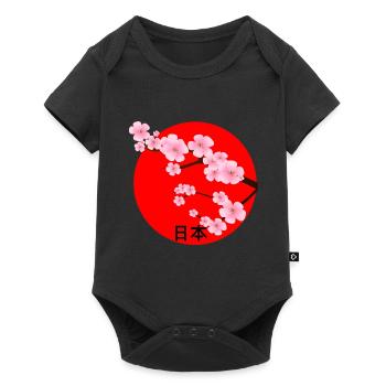 Japan Cherry Blossoms Asia Japanfan Japan Travel - Baby Premium short-sleeve bodysuit - black - Front