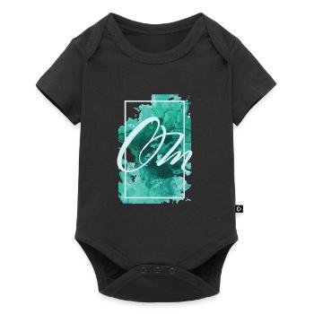 Om gift color splash relaxation meditation yoga - Baby Premium short-sleeve bodysuit - black - Front