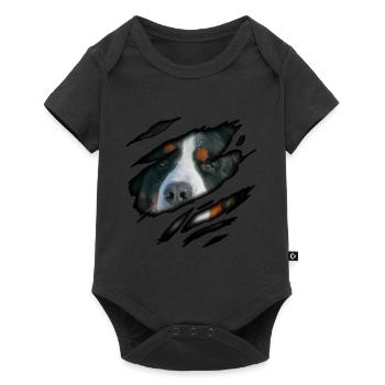 Bernese Mountain Dog in me - Baby Premium short-sleeve bodysuit - black - Front