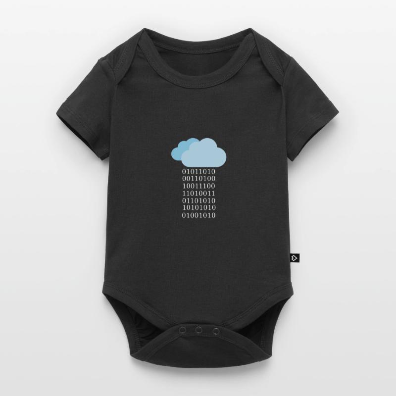 Cloud computing - Binary cloud Baby Premium short-sleeve bodysuit