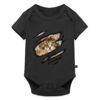 Maine Coon in me - Baby Premium short-sleeve bodysuit - black - Front