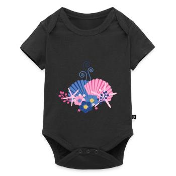 Underwater love - Baby Premium short-sleeve bodysuit - black - Front