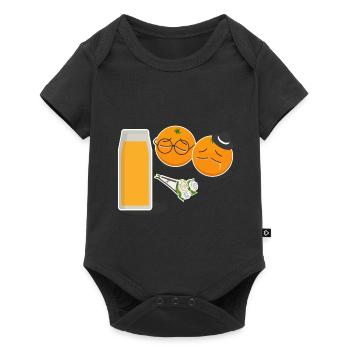Orangery Funeral Smoothie Orange Juice Gift - Baby Premium short-sleeve bodysuit - black - Front