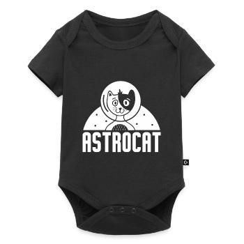 Chat Chaton Pet Astronaut Cadeau - Body à manches courtes Premium Bébé - noir - Devant