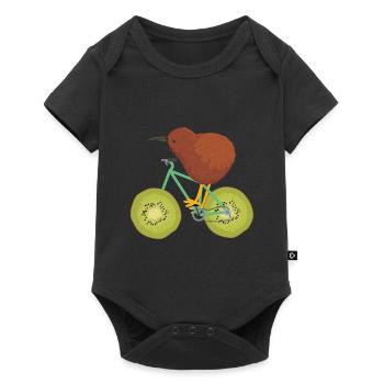 kiwi - Baby Premium short-sleeve bodysuit - black - Front
