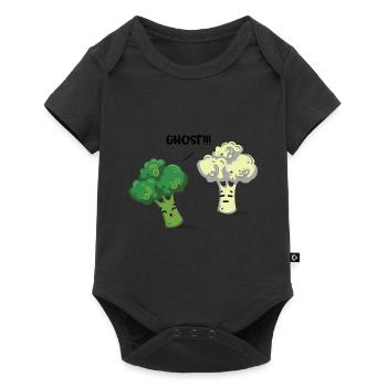 Geist! Brokkoli Blumenkohl Gemüse witzig Geschenk - Baby Premium Kurzarmbody - Schwarz - Vorne
