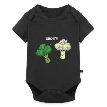 Brokkoli Blumenkohl - Baby Premium Kurzarmbody - Schwarz - Vorne