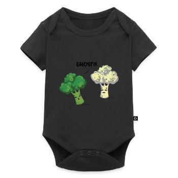 Brokkoli - Baby Premium Kurzarmbody - Schwarz - Vorne