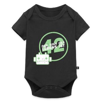 Sense of life 42 pickup galaxy fan gift - Baby Premium short-sleeve bodysuit - black - Front