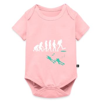 Evolution de l'évolution du scaphandre autonome - Body à manches courtes Premium Bébé - rose - Devant