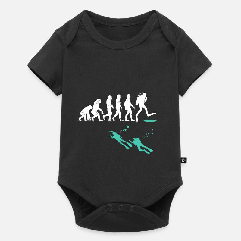 Evolution de l'évolution du scaphandre autonome - Body à manches courtes Premium Bébé - noir