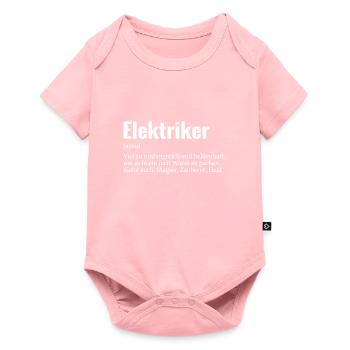 Electrician Voltage Electricity Electricity Light - Baby Premium short-sleeve bodysuit - rose - Front