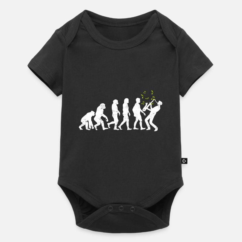 Evolution Jazz Sax Saxophone Musicien - Body à manches courtes Premium Bébé - noir
