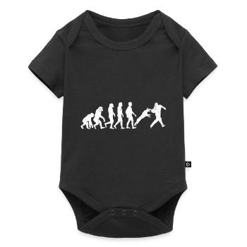 Evolution of Trainer Evolution - Baby Premium short-sleeve bodysuit - black - Front