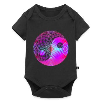 Psytrance Goa Trance Gift Shirt DJ Mesdames - Body à manches courtes Premium Bébé - noir - Devant