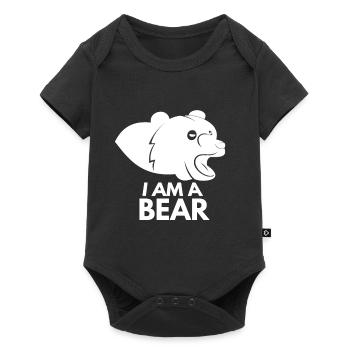 Ours je suis un ours - Body à manches courtes Premium Bébé - noir - Devant