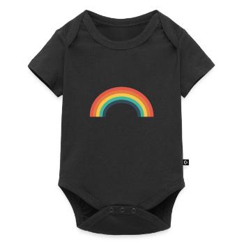 Rainbow rainbow - Baby Premium short-sleeve bodysuit - black - Front