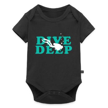 dive dive diver gift sea diving sport wave - Baby Premium short-sleeve bodysuit - black - Front