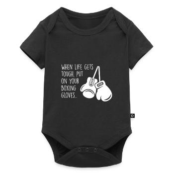 Samba Gants Boxe Kick Boxing - Body à manches courtes Premium Bébé - noir - Devant