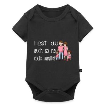 Cadeau chemise maman père - Body à manches courtes Premium Bébé - noir - Devant