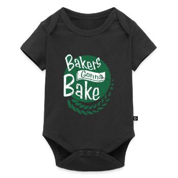 Baking baker gift passion hobby profession - Baby Premium short-sleeve bodysuit - black - Front