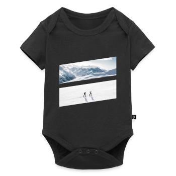 Tour de ski - Body à manches courtes Premium Bébé - noir - Devant